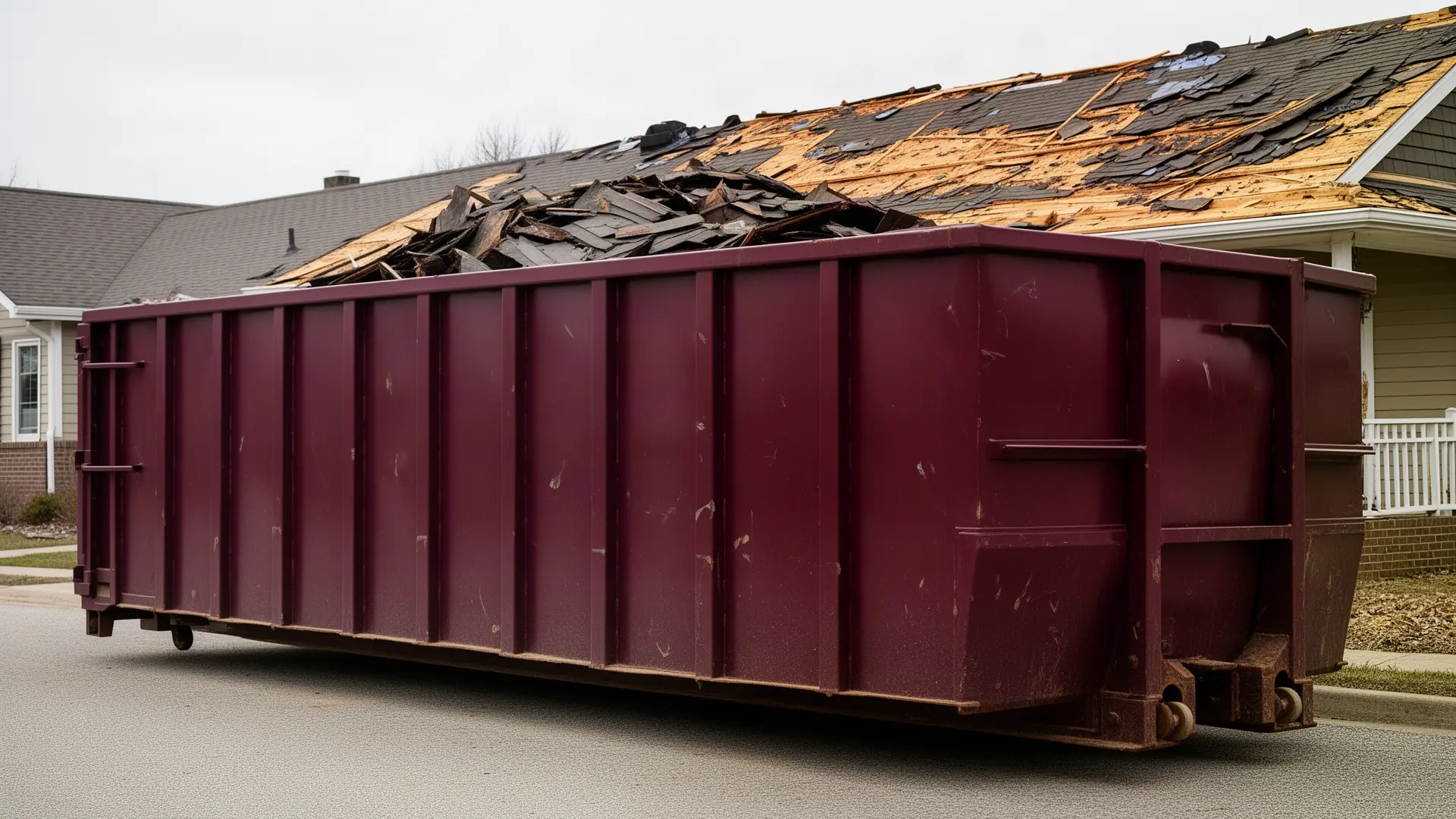 Roll-off dumpster from Brookley & Sons Roll-Off Dumpsters in Dublin, OH